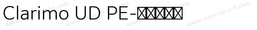 Clarimo UD PE字体转换